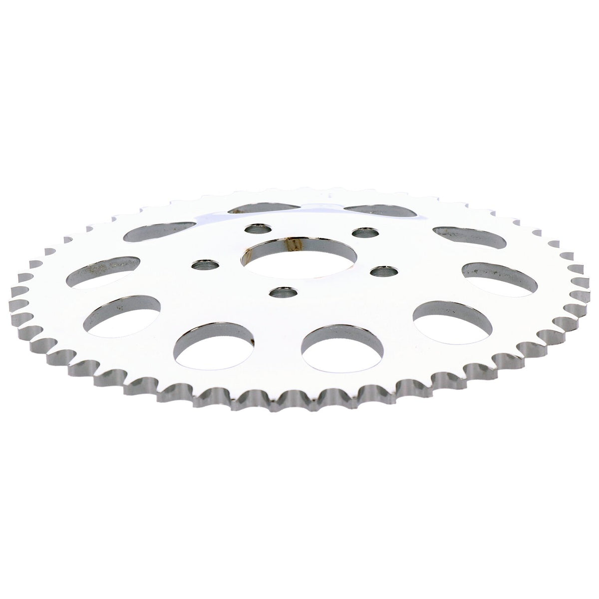 Rear sprocket, chrome. 49t