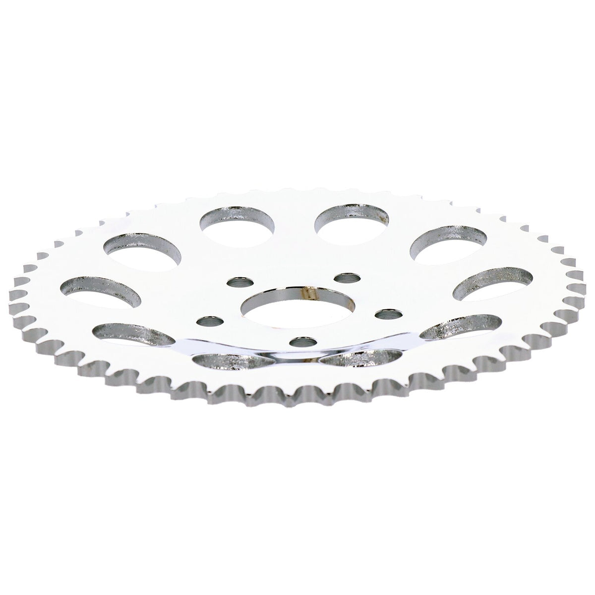 Rear sprocket, chrome. 49t