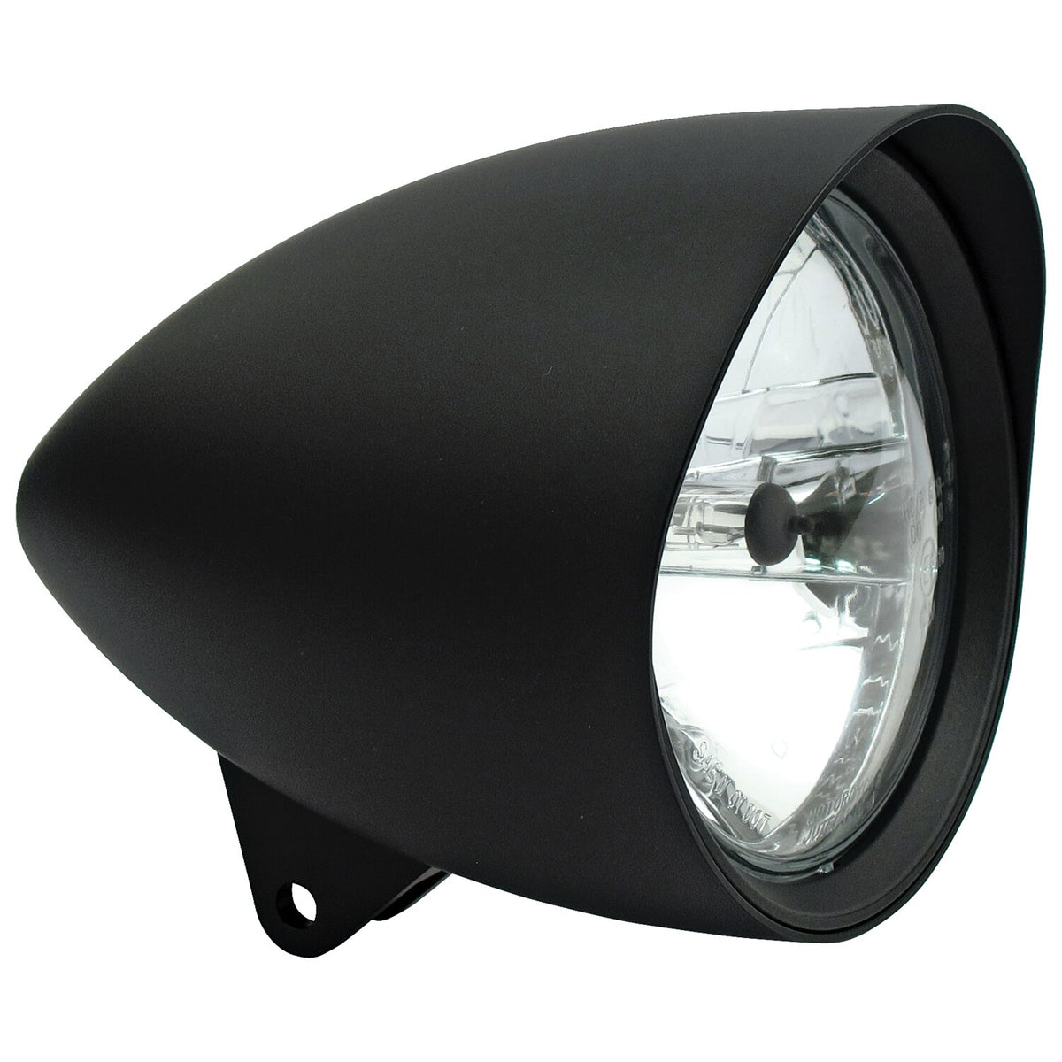 Smoothie 5-3/4" headlamp with round visor. Black