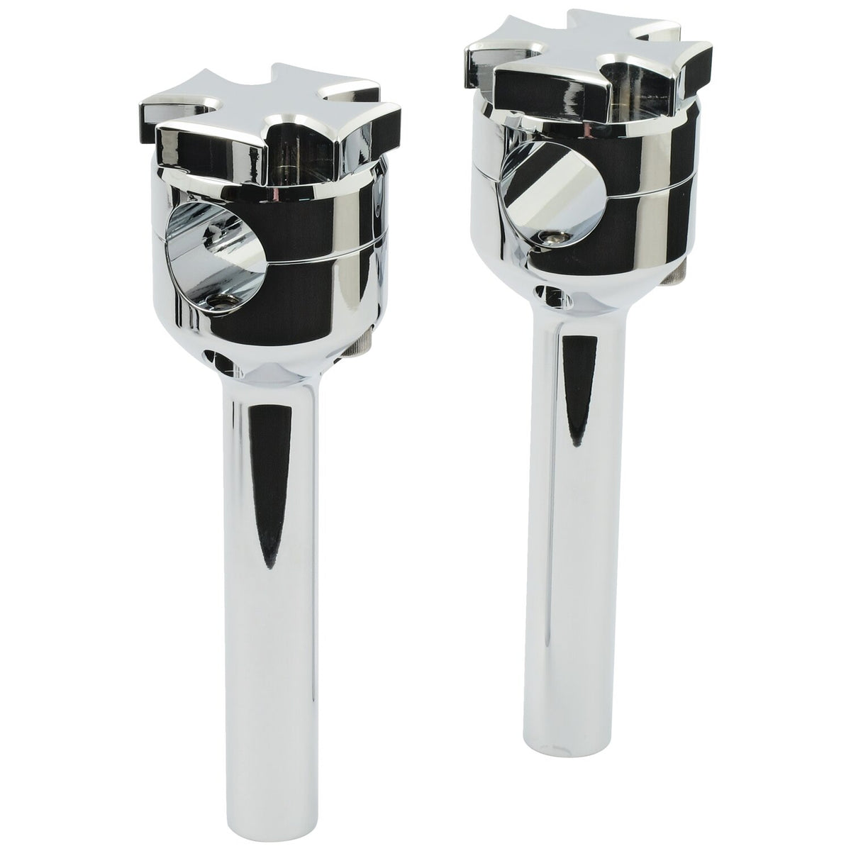 Maltese riser set. 6" rise. Chrome