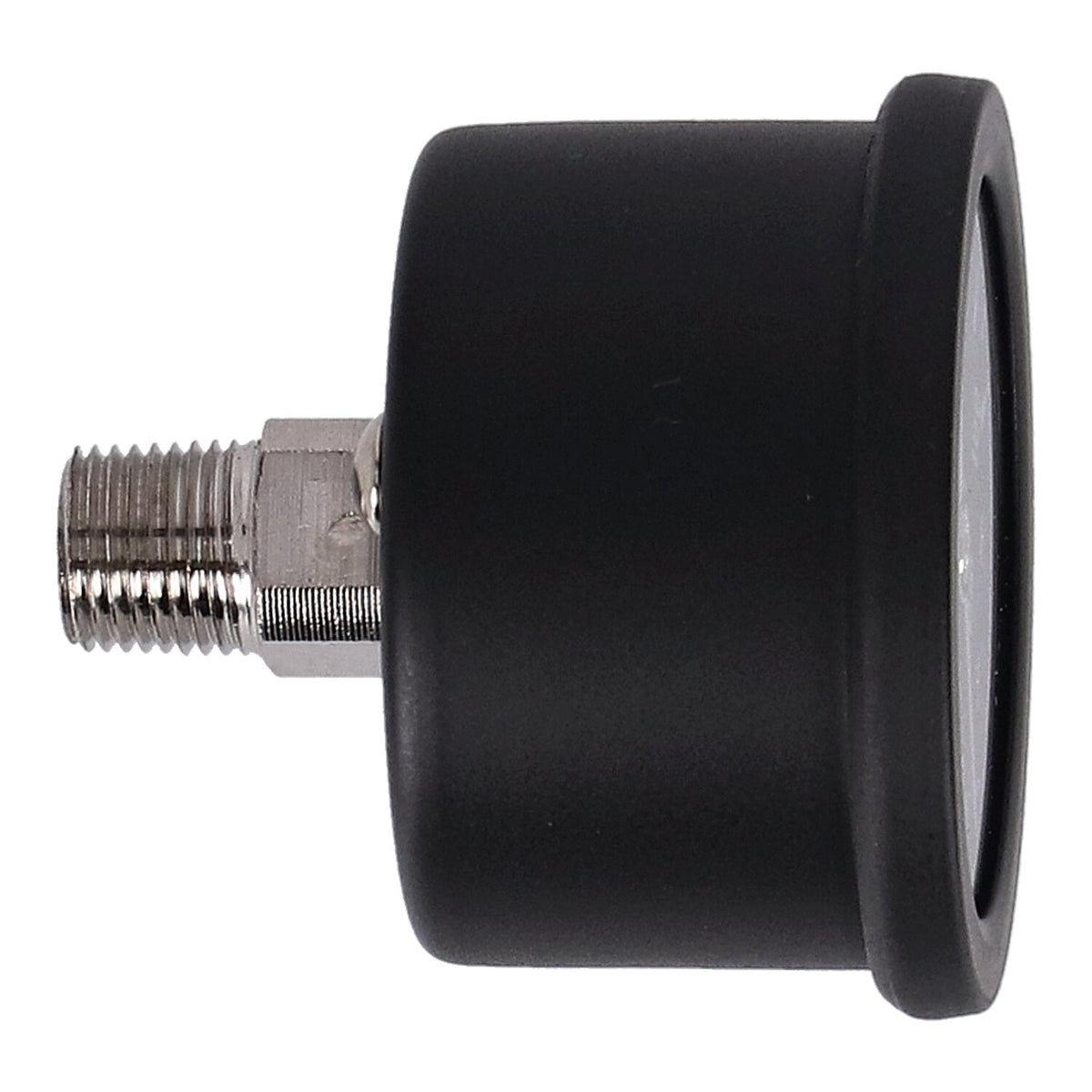 Marshall oil pressure gauge, 0-100 PSI. Black housing