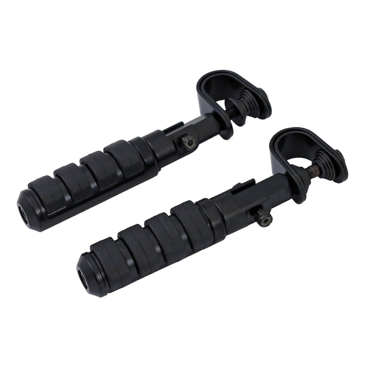 Comfort foot peg set. clamp-on. Black