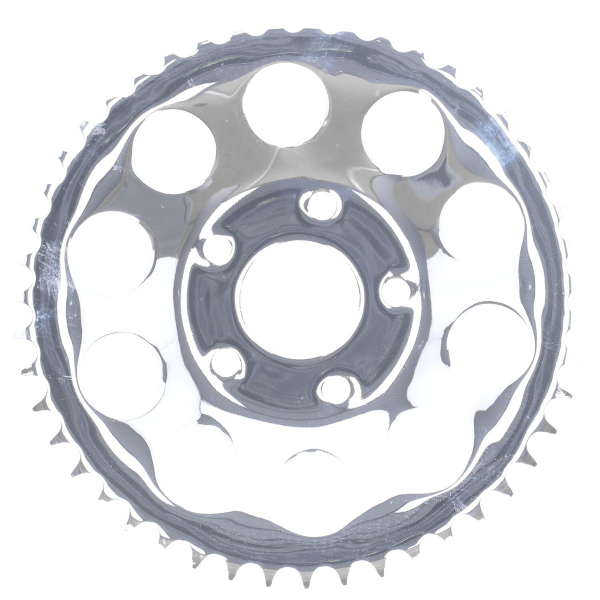Rear sprocket, chrome. 47t