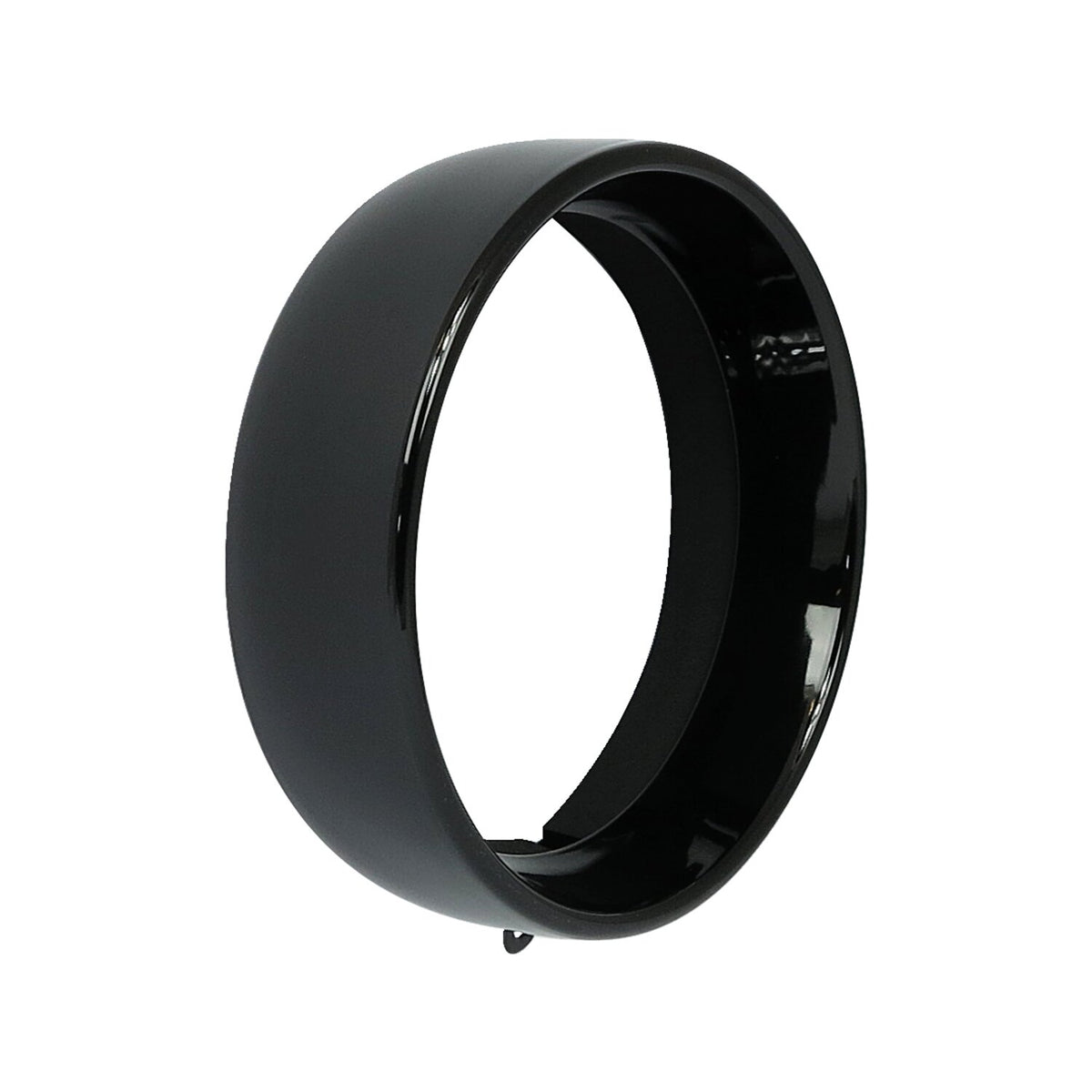 Recessed trim ring. 5-3/4" headlamp. Gloss black