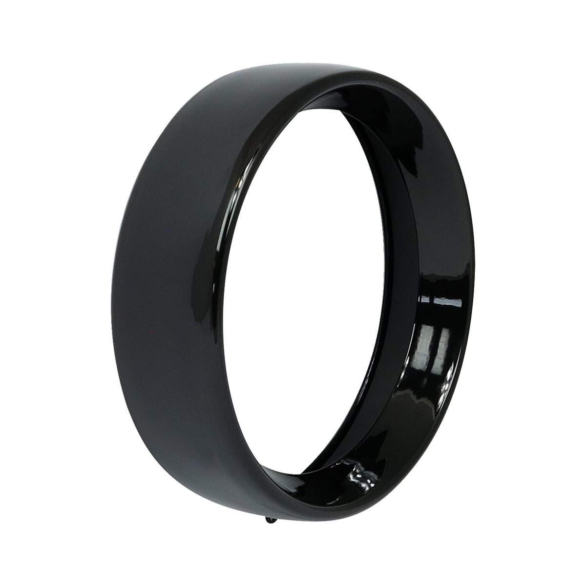 Recessed trim ring. 7" headlamp. Gloss black