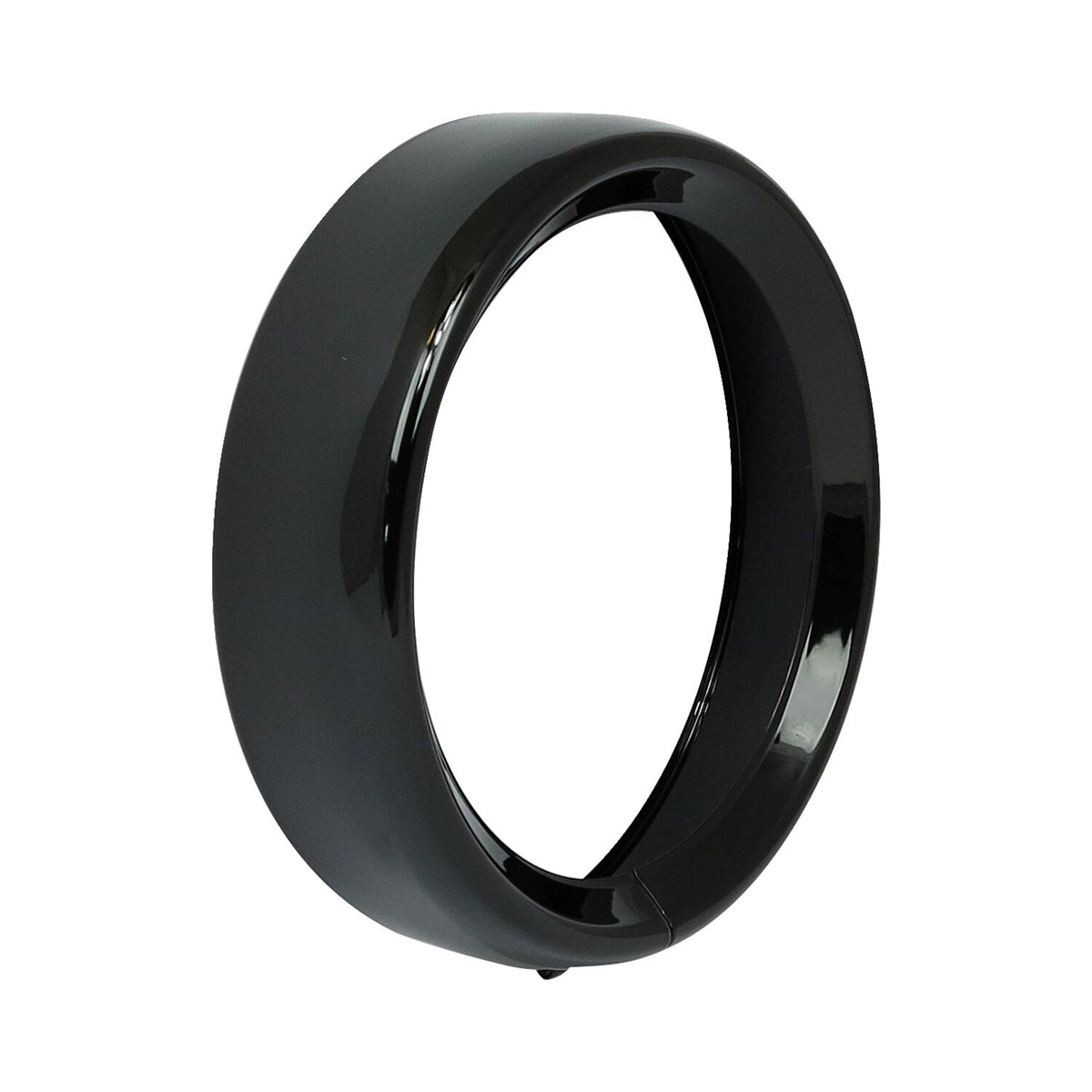 Recessed trim ring. 7" headlamp. Gloss black
