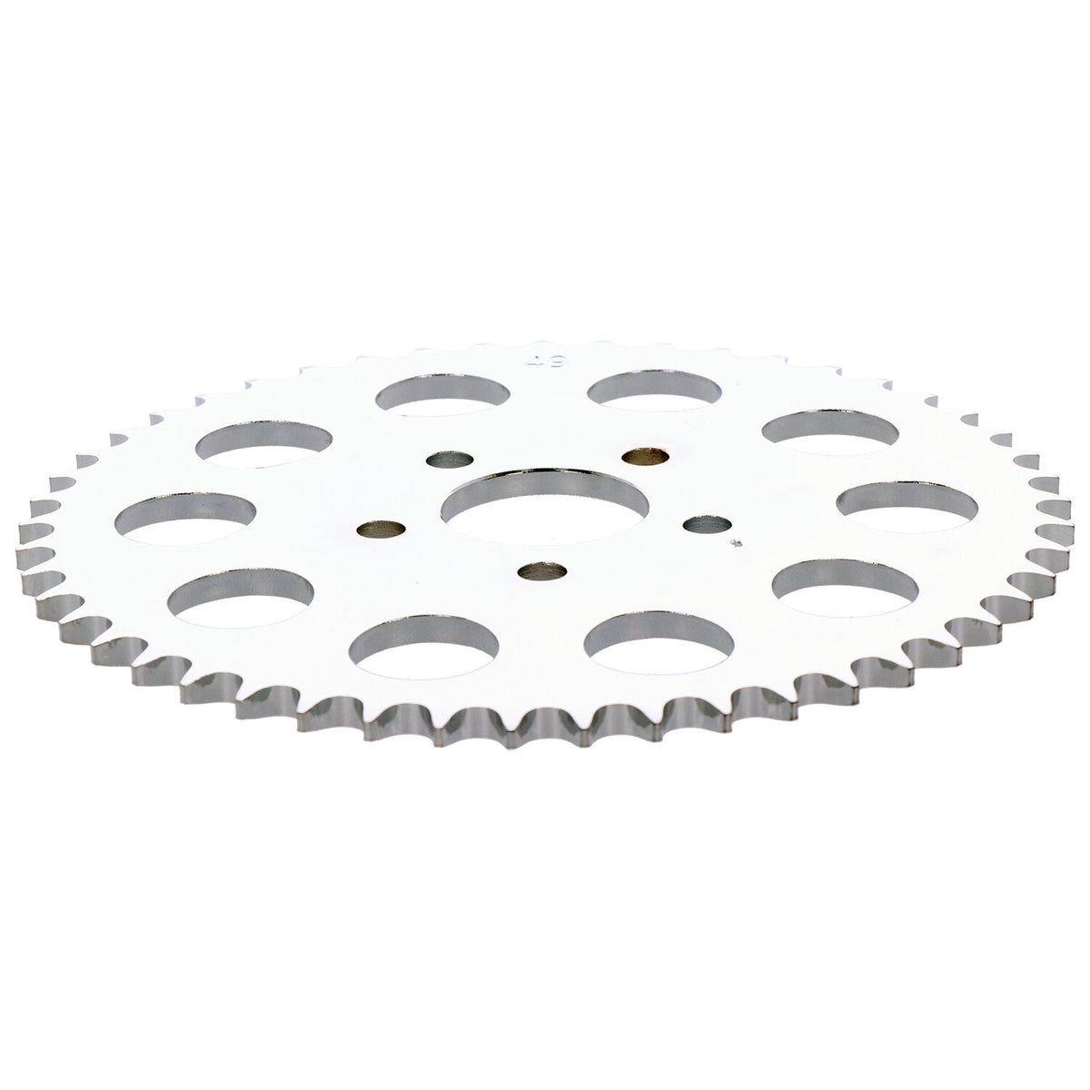 Rear sprocket, chrome. 49t