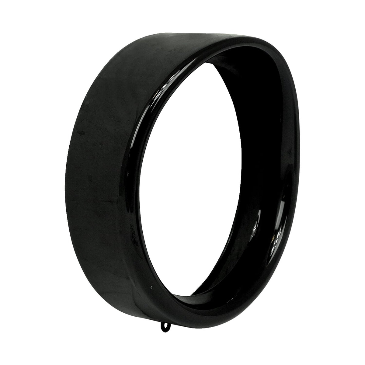Recessed trim ring with visor. 7" headlamp. Gloss black