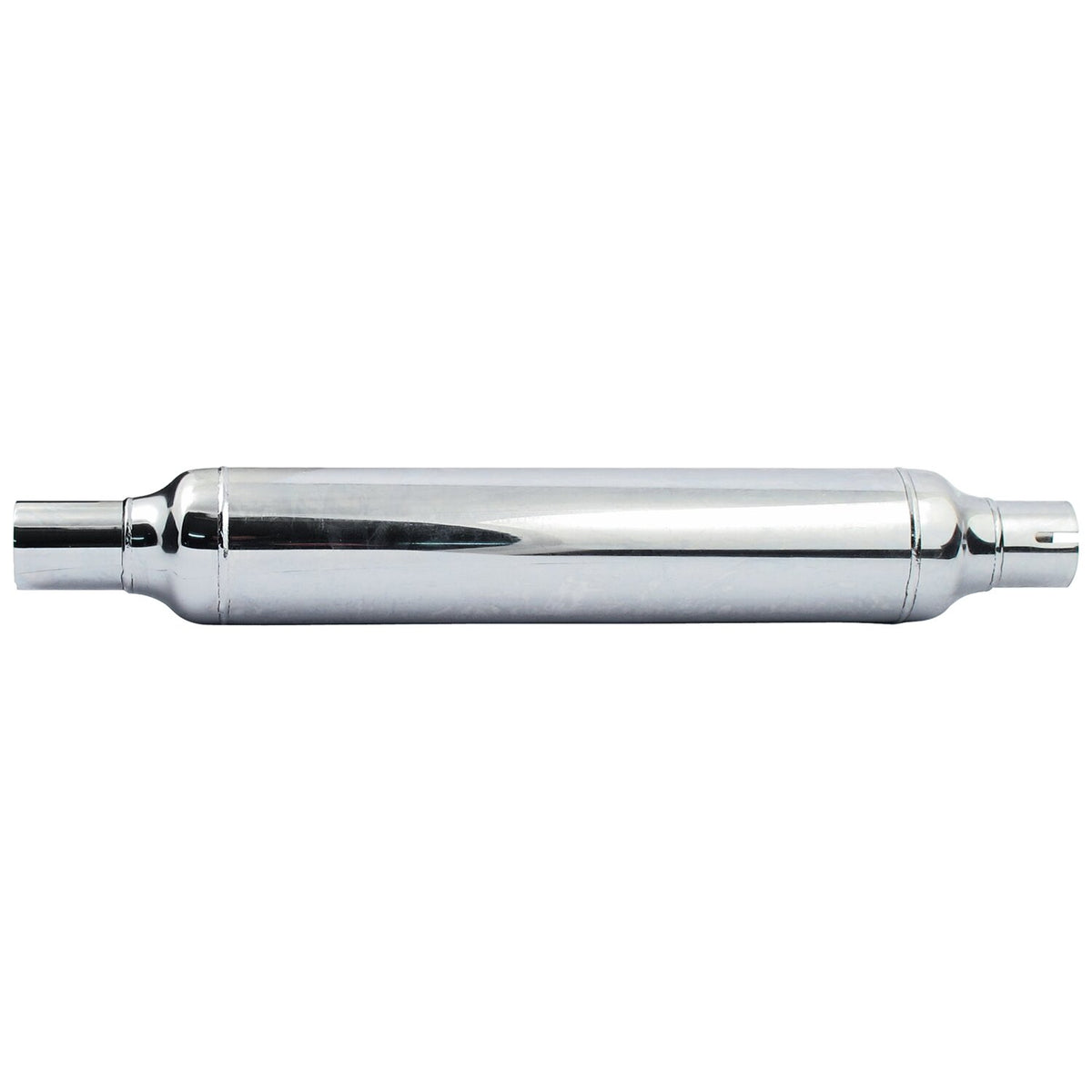 58-E78 OEM style Cigar type muffler 22" long chrome