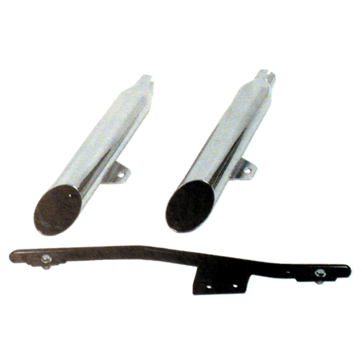 Paughco, Replacement muffler kit. Slash cut. Chrome