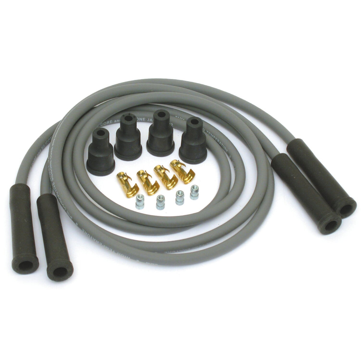 Dynatek, univ. 8mm spark plug wire set. Gray
