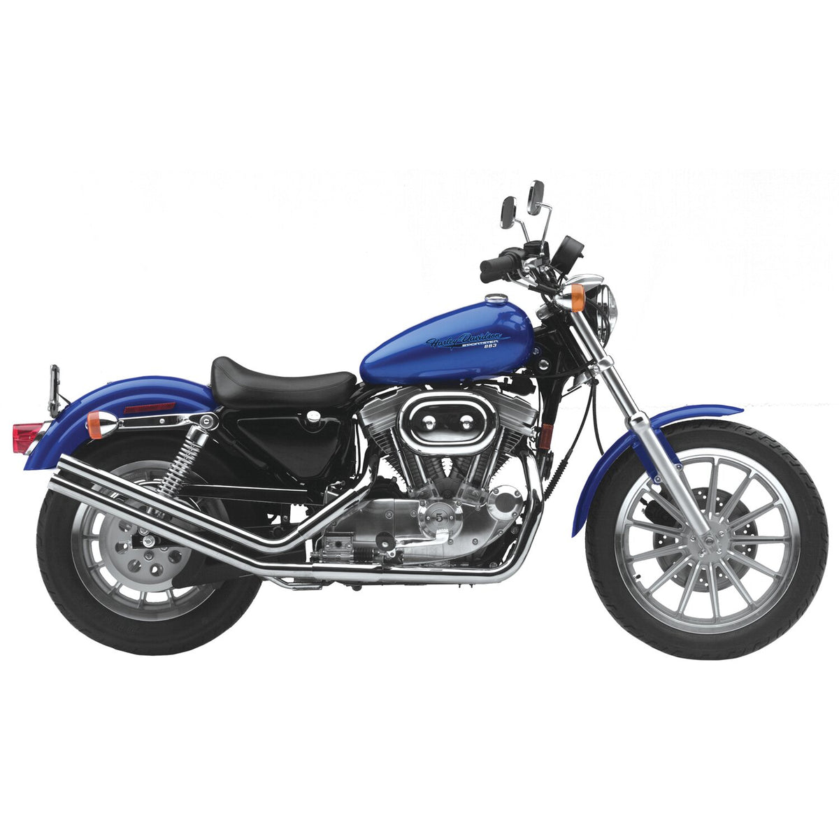 Paughco, Upswept drag pipes. Straight cut. Chrome