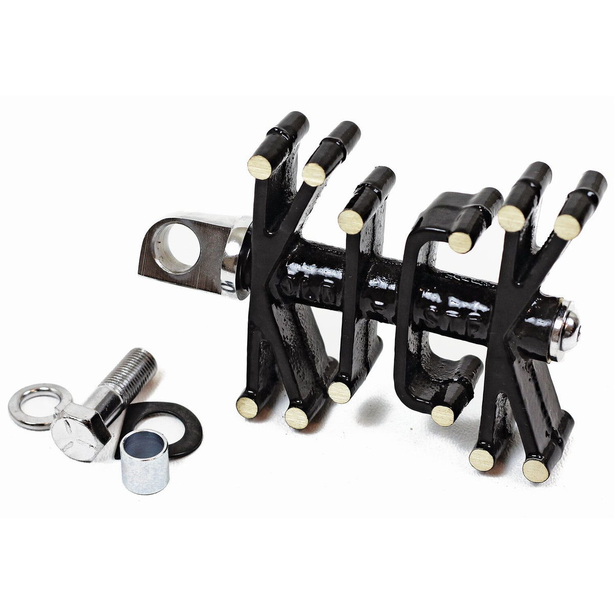 Paughco, 'Old STF' brass kick pedal. Black