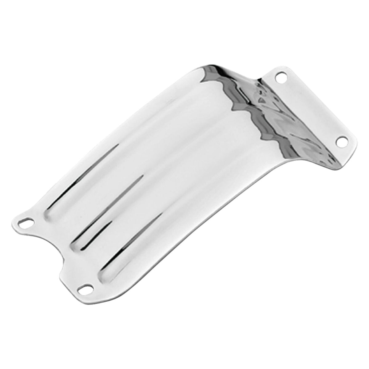 Paughco, engine skid plate. Ribbed. Chrome