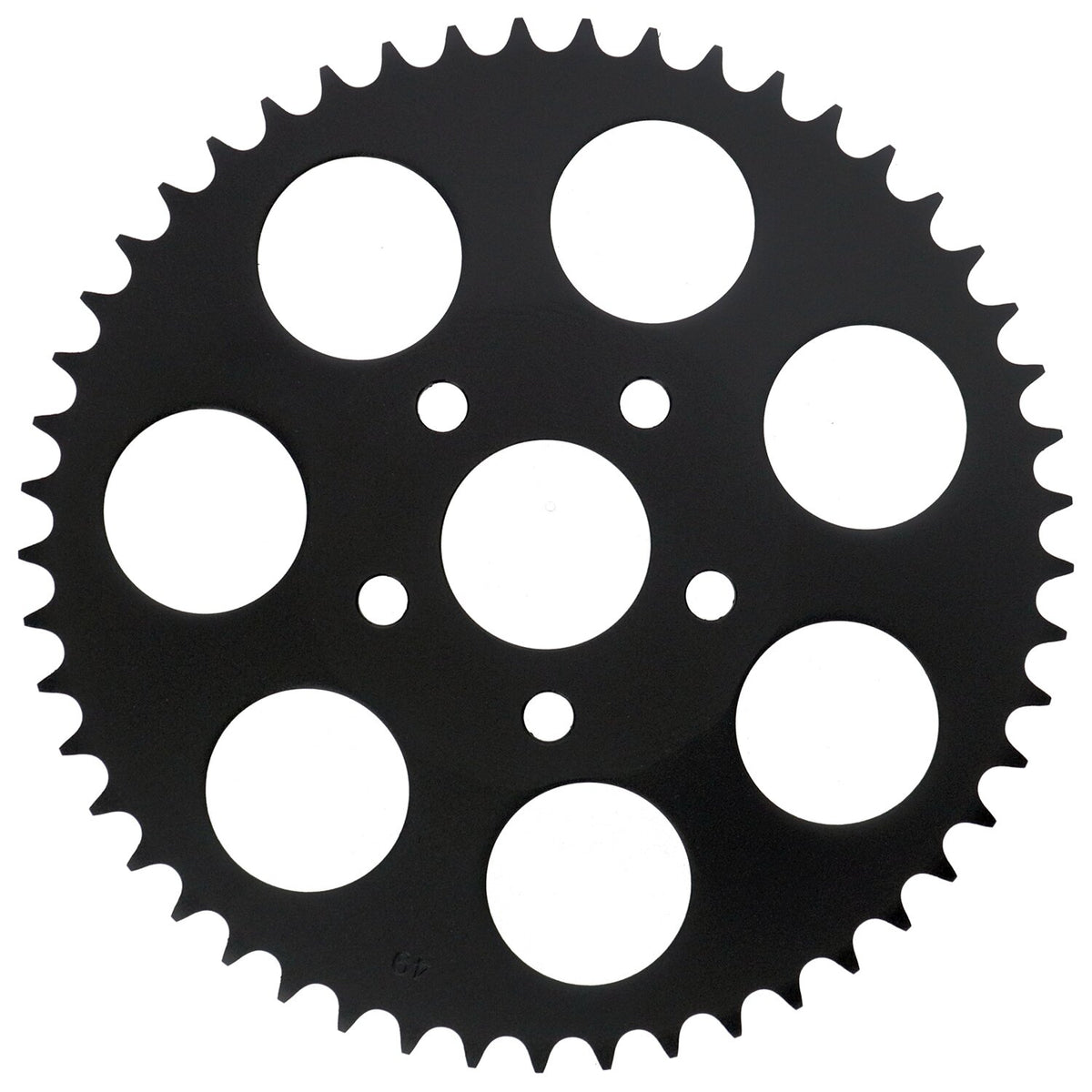 Rear sprocket, black. 49t