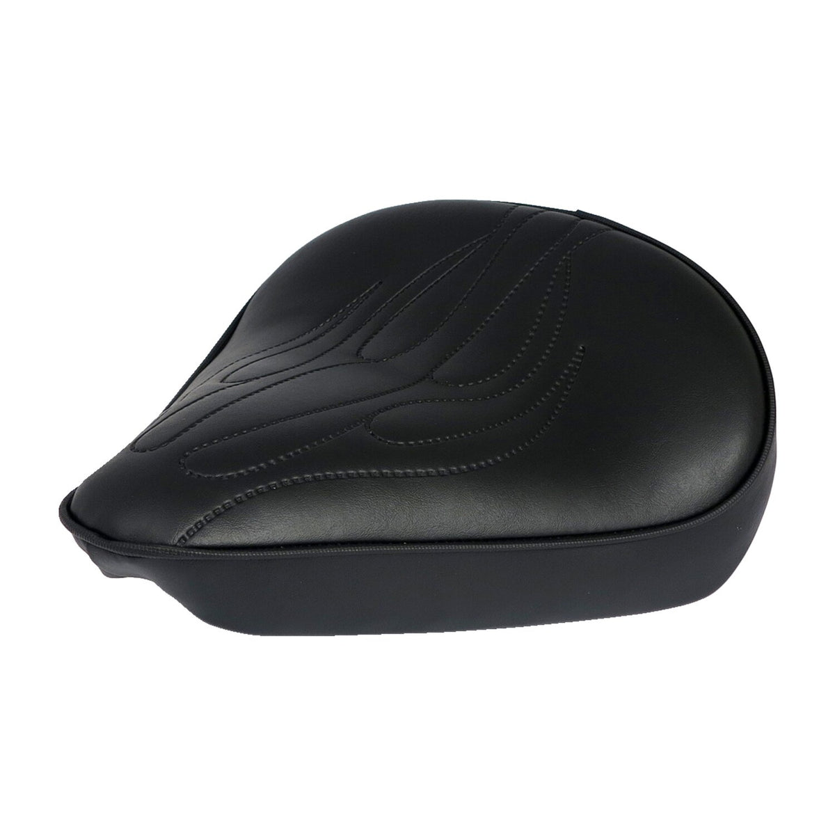 Fitzz, custom solo seat. Black flame. Large. 6cm thick