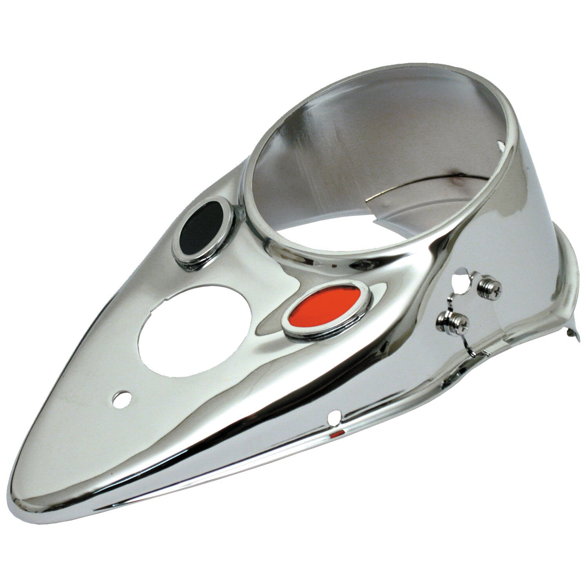 36-46 style Cat Eye dash cover. Chrome