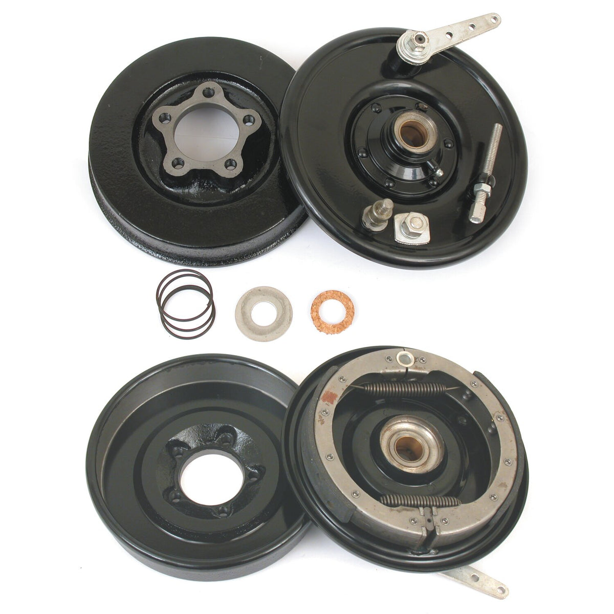 Front brake drum kit, black