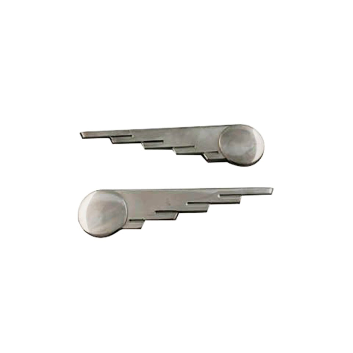 Saddlebag trim, spped ball wings. Stainless