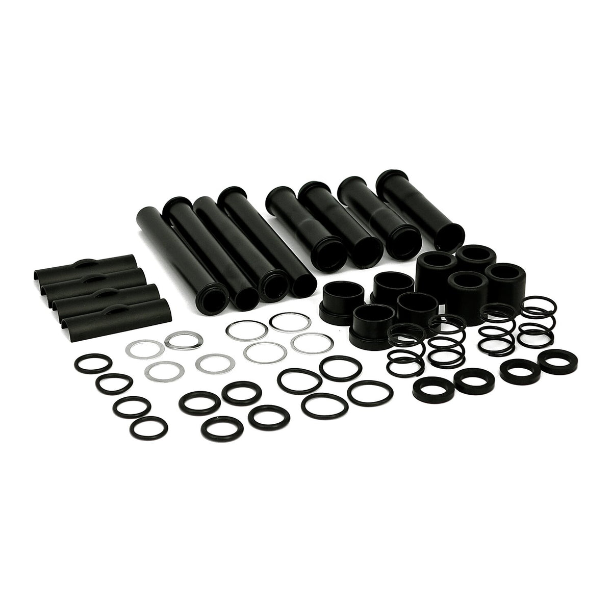 Complete 04-up XL multiple-parts pushrod cover kit. Black