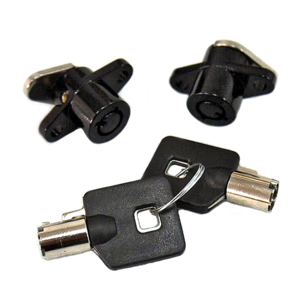 Lock set, saddlebags. Black