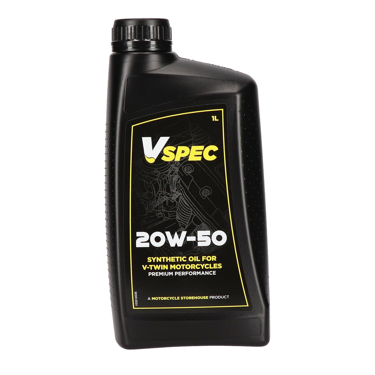 Vspec, 20W50 Full Synthetic motor oil. 1 liter bottle.