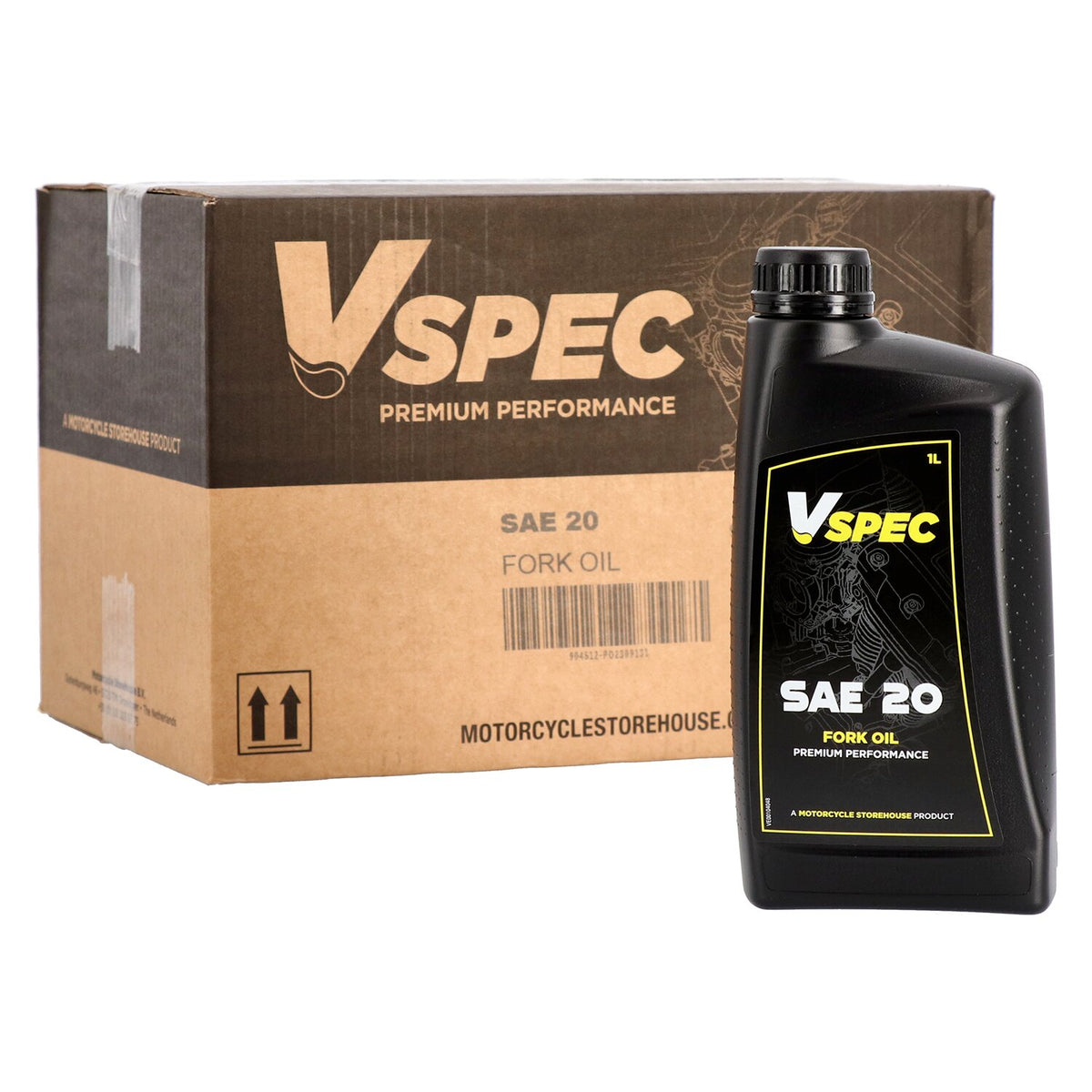 Vspec, SAE 20W fork oil. 1 liter.