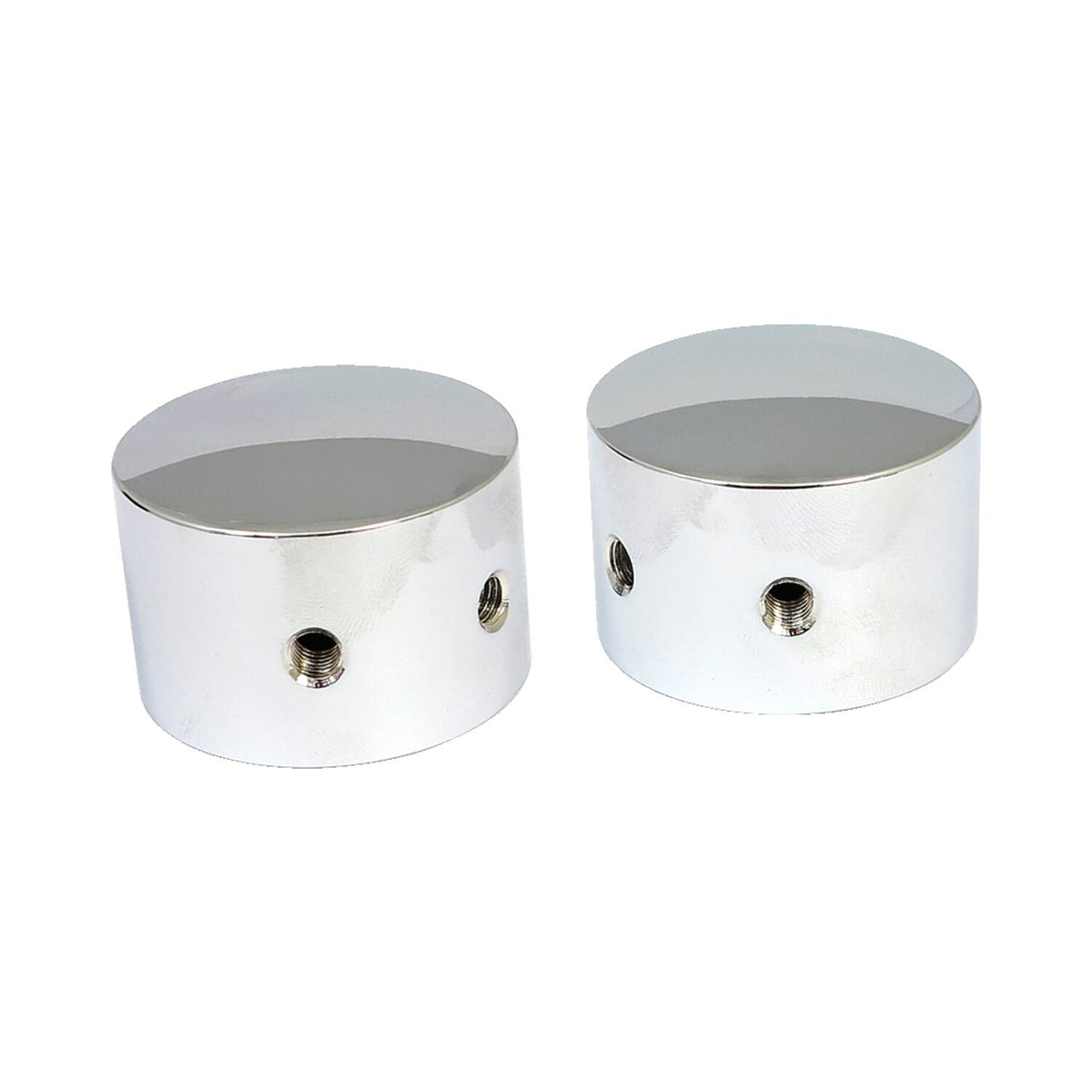 Rear axle nut cover kit. Chrome