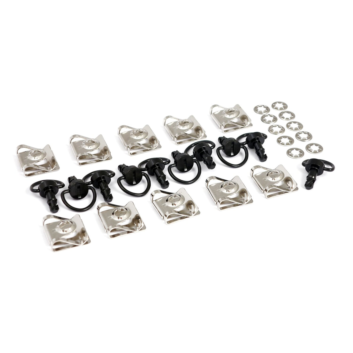 M6 quick-lock fastener set black