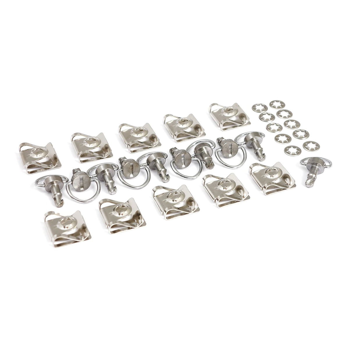 M6 quick-lock fastener set silver