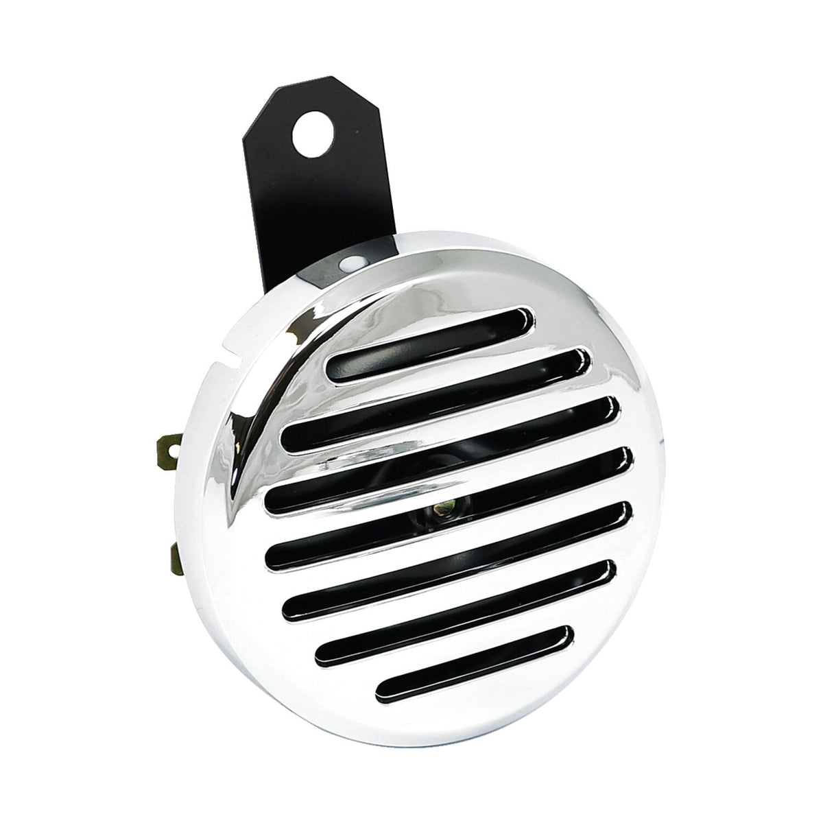 4" custom horn. 12-volt. wide horizontal slotted. Chrome