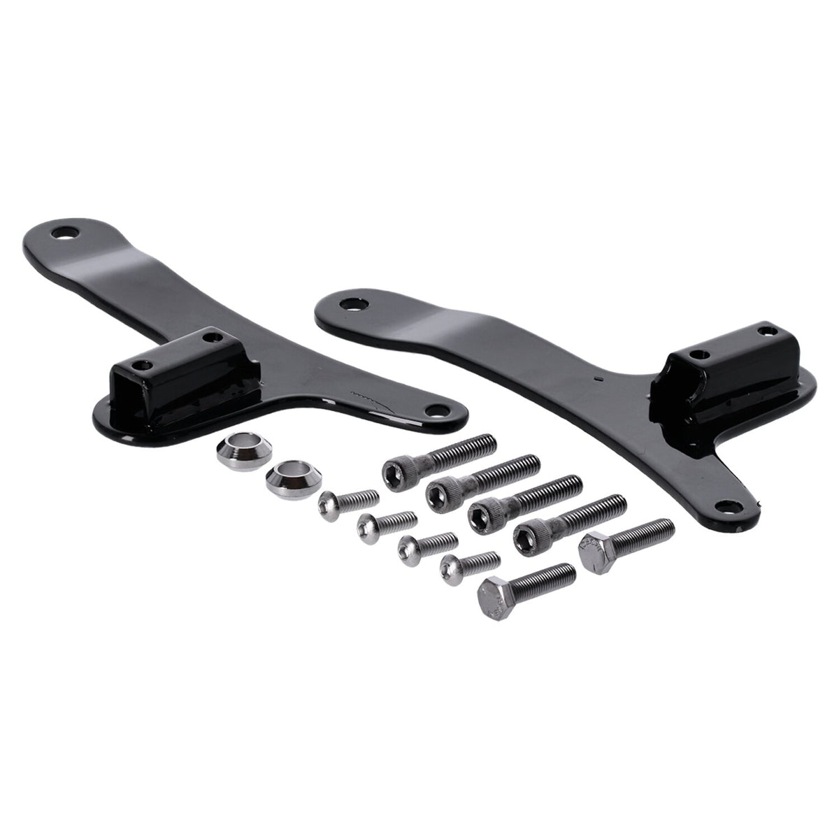 Sissybar side plates rigid mount