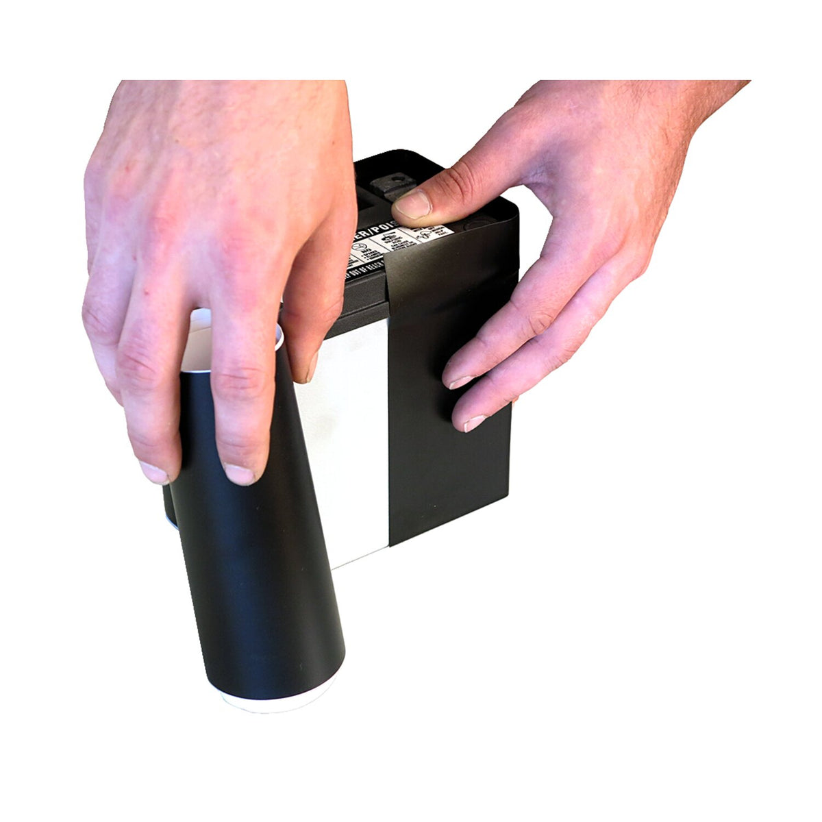 MCS, battery sticker set. Matte black