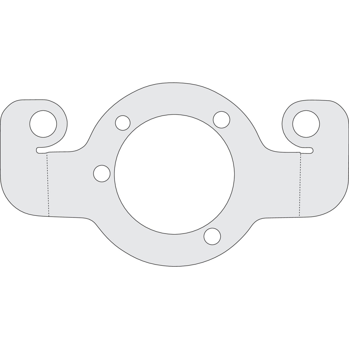 Air cleaner adapter bracket. Chrome
