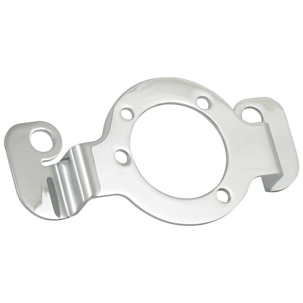 Air cleaner adapter bracket. Chrome