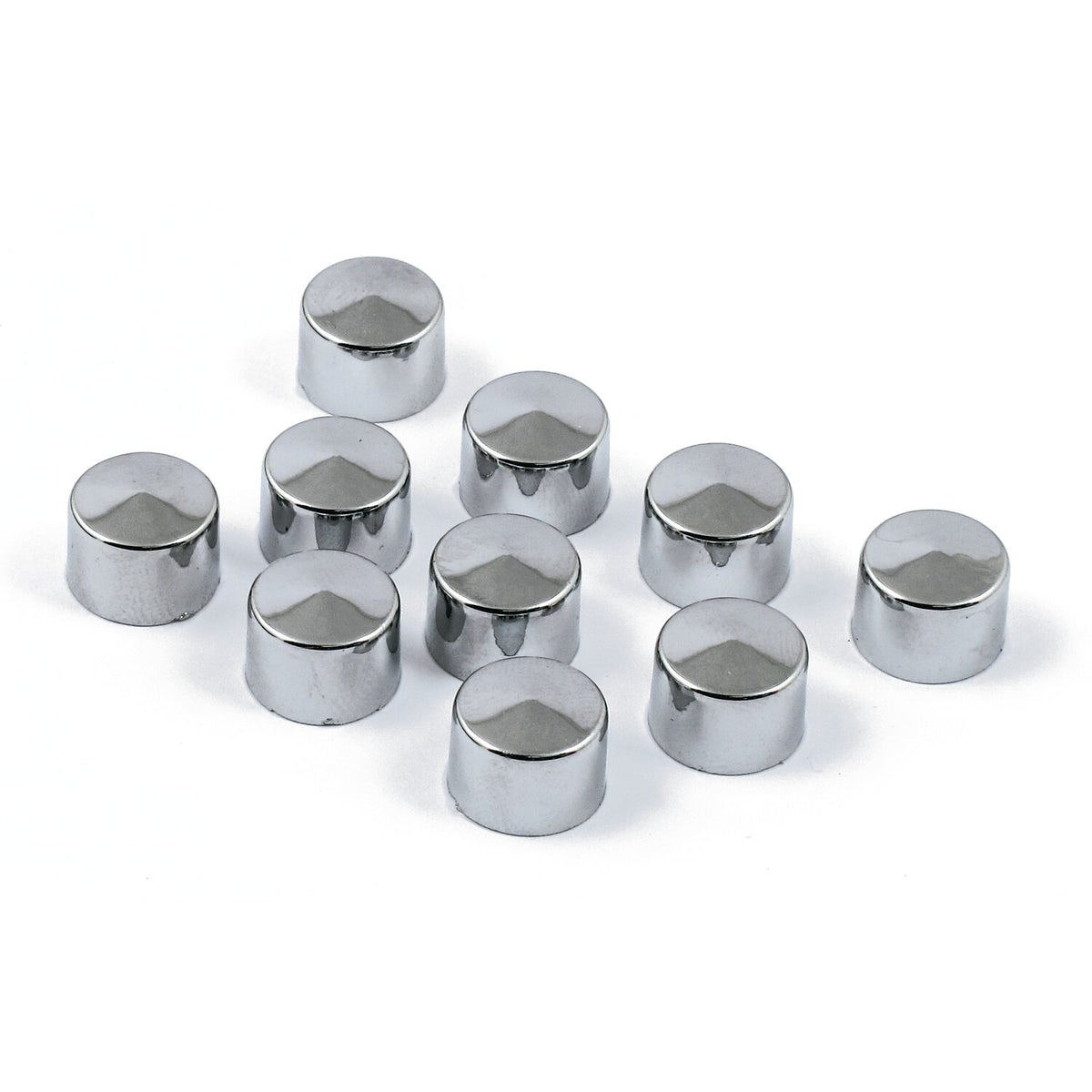 Smoothtopps, push-on bolt cover set. Chrome