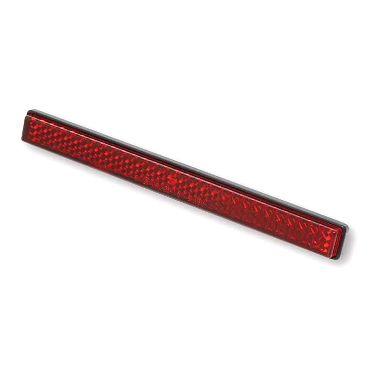Universal B-Seen reflector. Rectangular. 129x23mm. Red