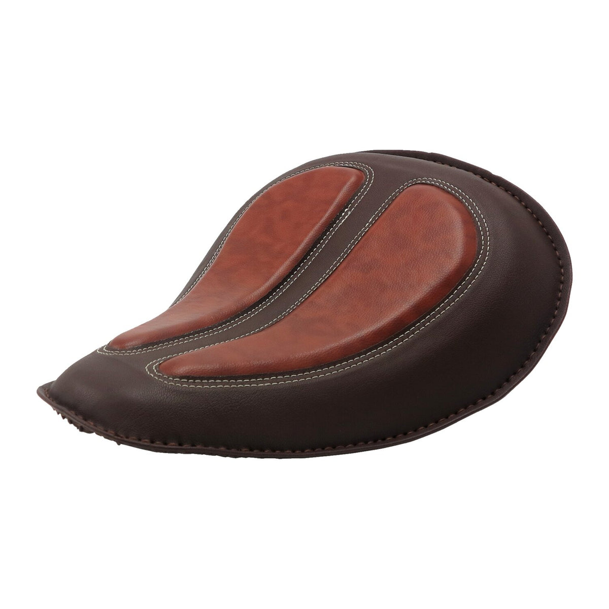 Danaborg, custom solo seat. Brown with light brown panels