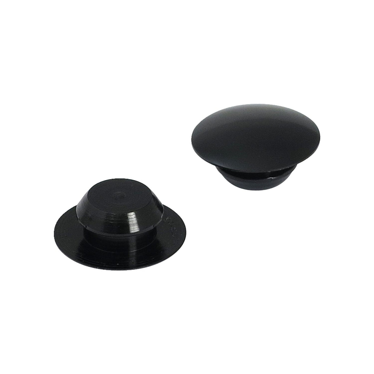 Handlebar grip end plug set. Black