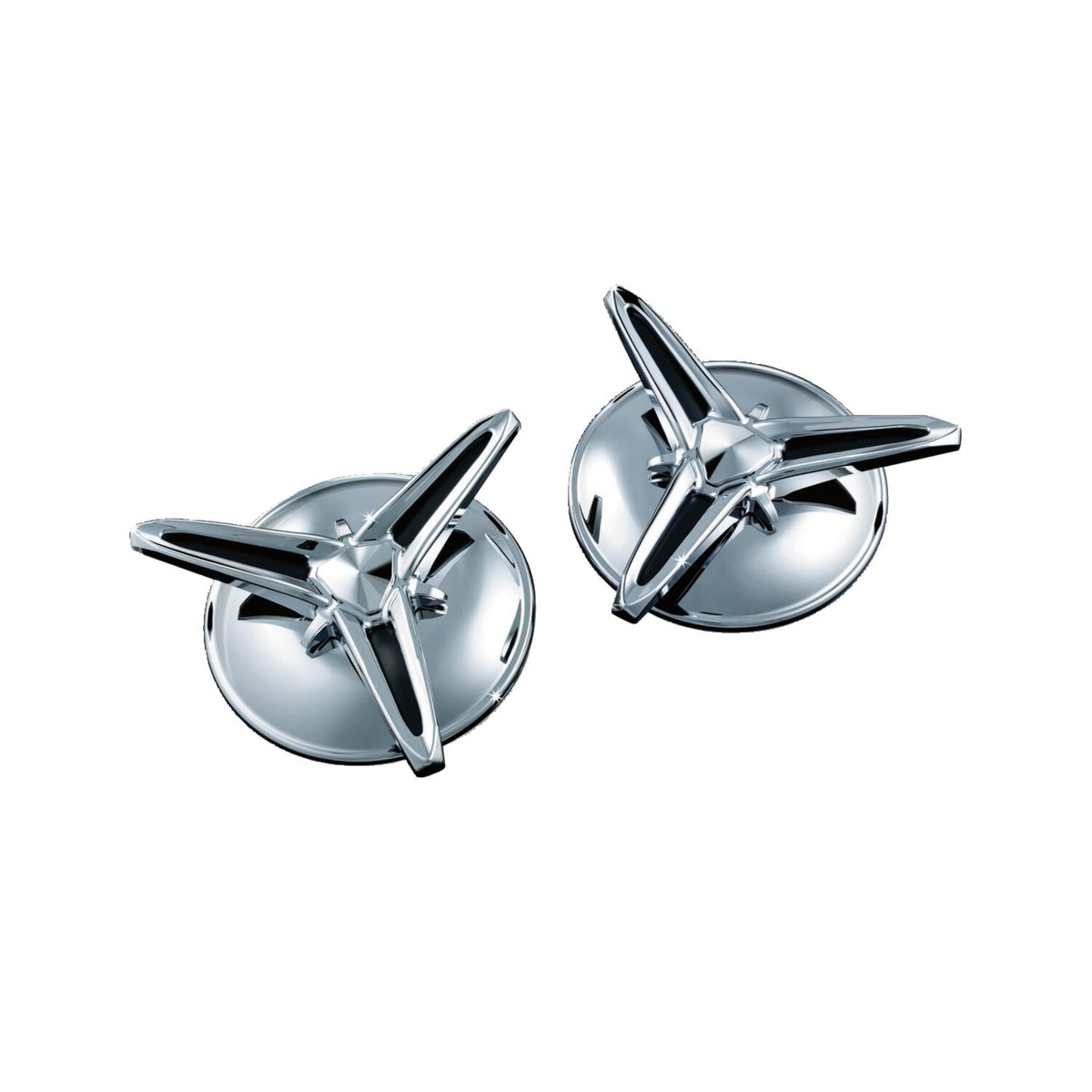 Kuryakyn, Knock-Off center caps for Trikes. Chrome