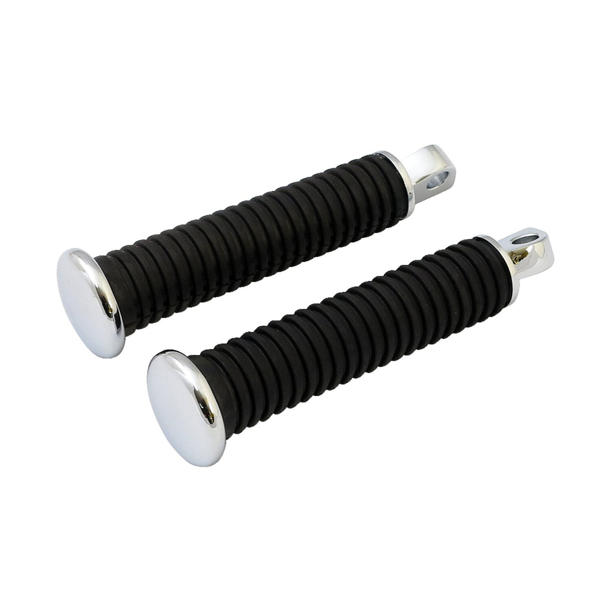 OEM style foot peg set. Chrome end cap. extended