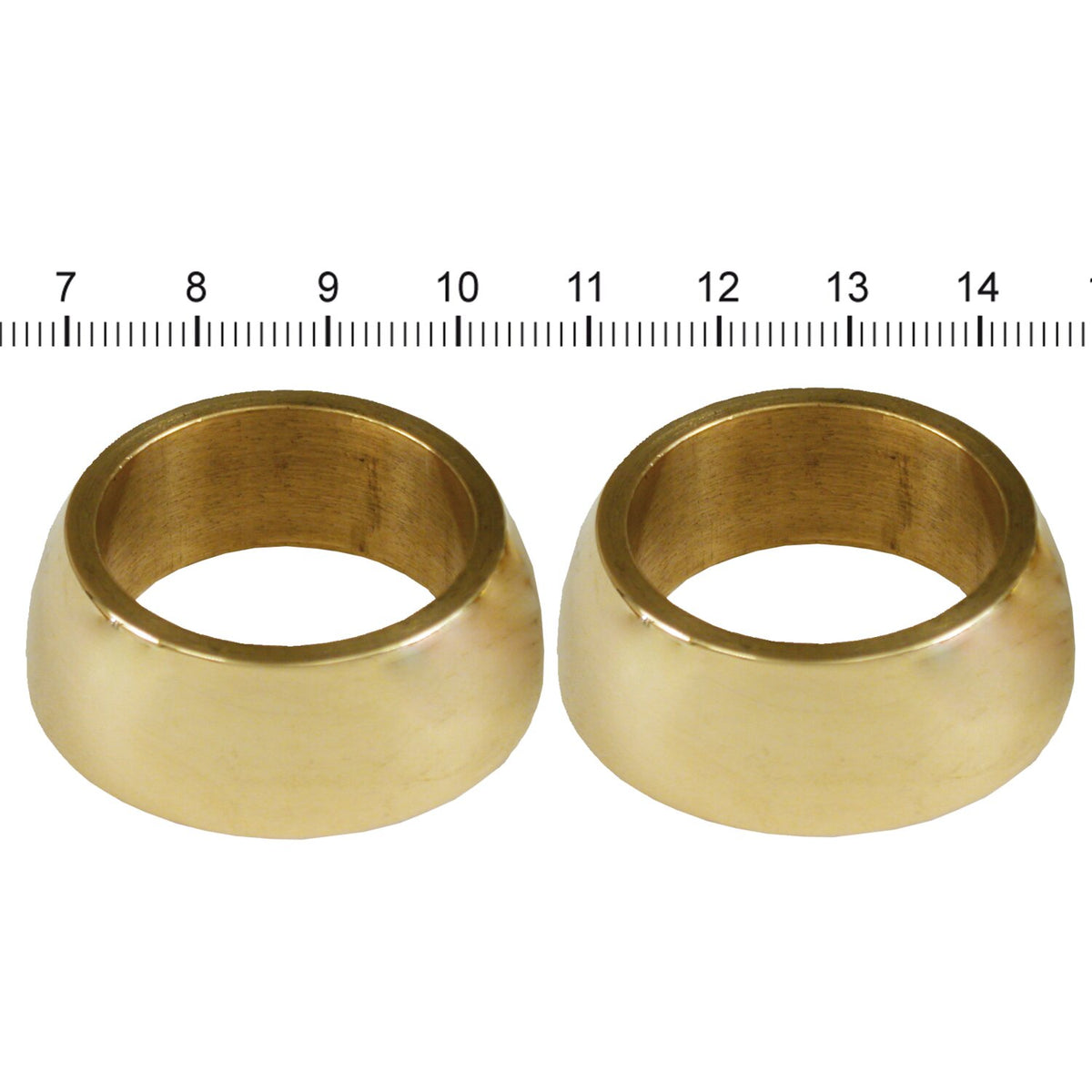 Paughco, handlebar grip cones for internal throttle. Brass