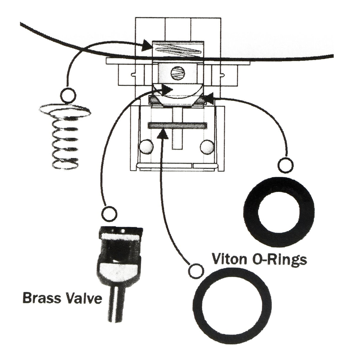 Fuel Tool, check valve rebuild kit