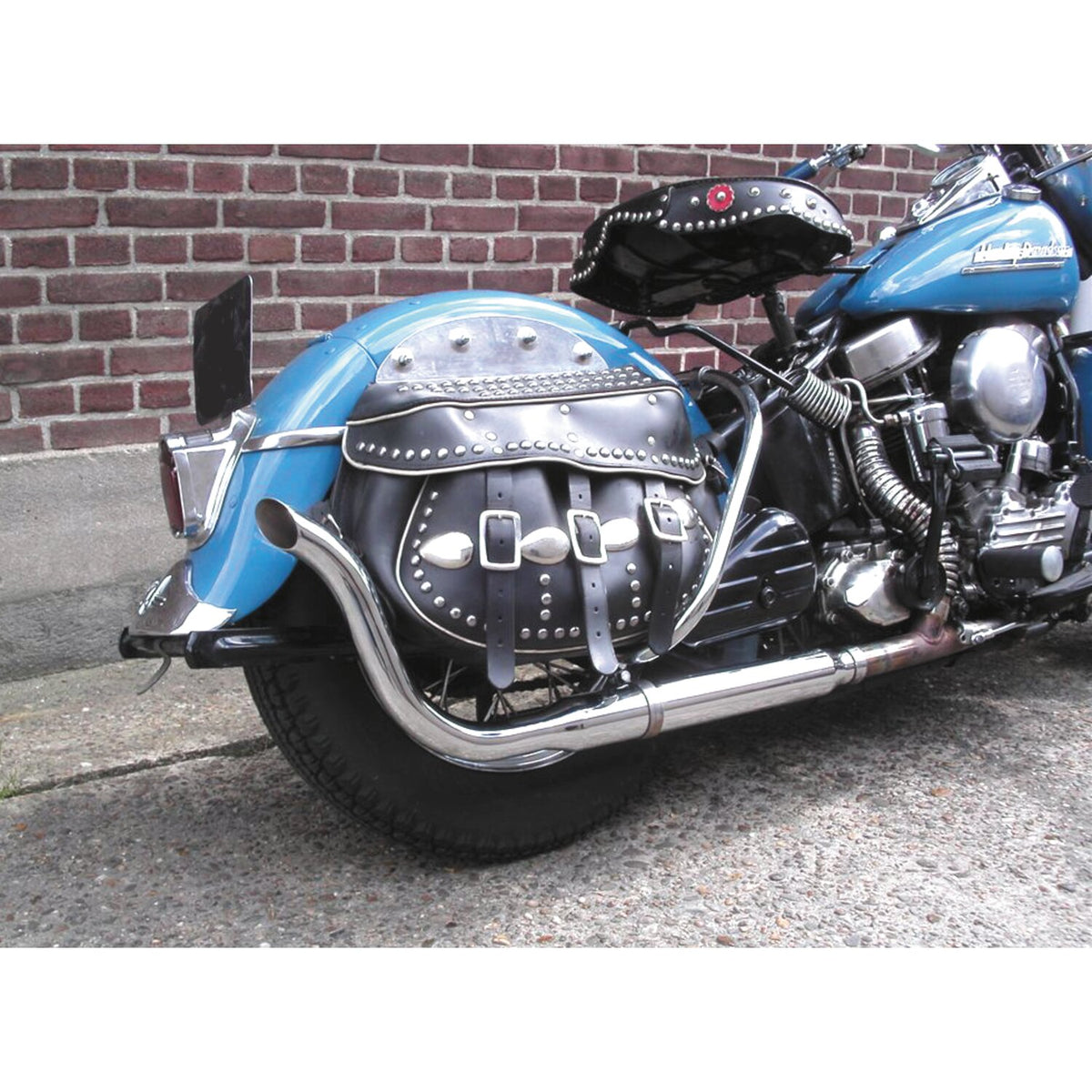 Paughco, High sweep muffler. Right side
