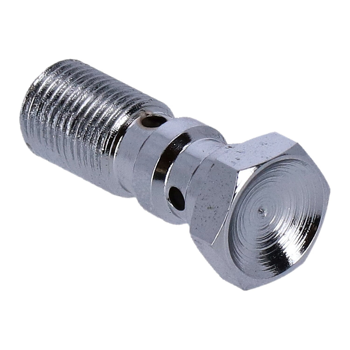 Goodridge, 7/16-24 double banjo bolt. Chrome