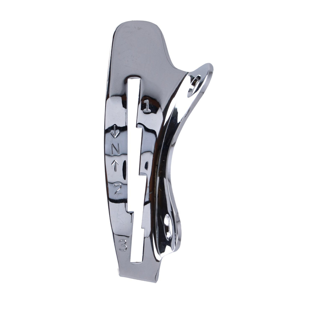 Shifter lever guide, 3-speed. Chrome