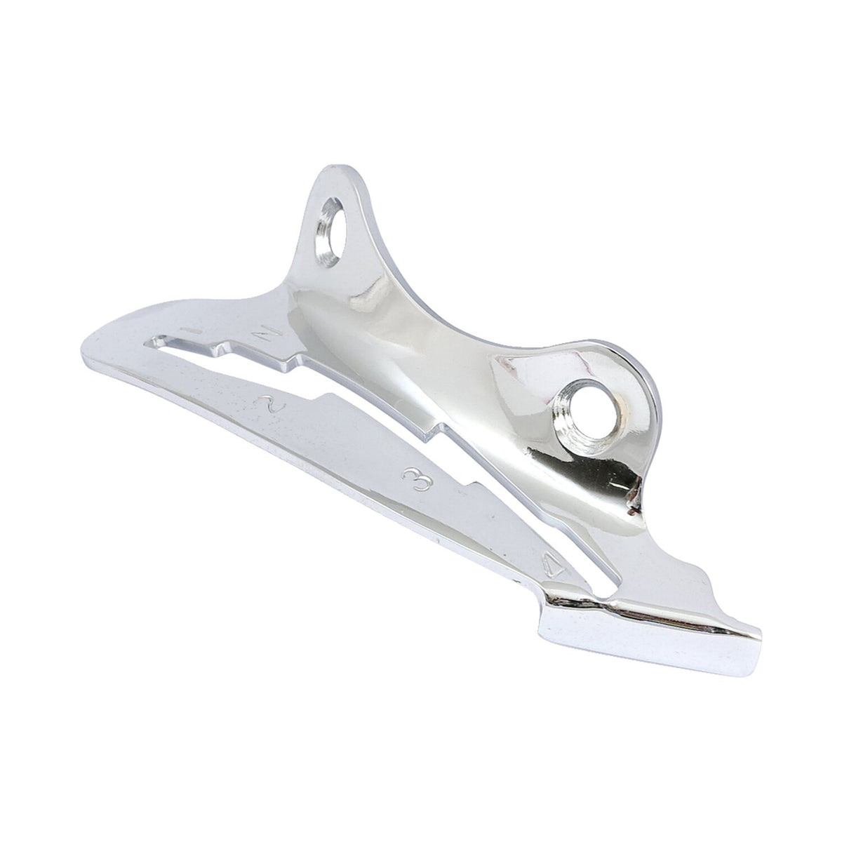 Shifter lever guide, 4-speed. Chrome