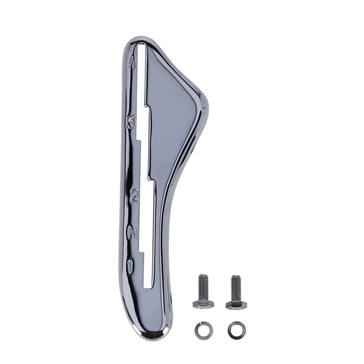 Shifter lever guide, 4-speed. Chrome