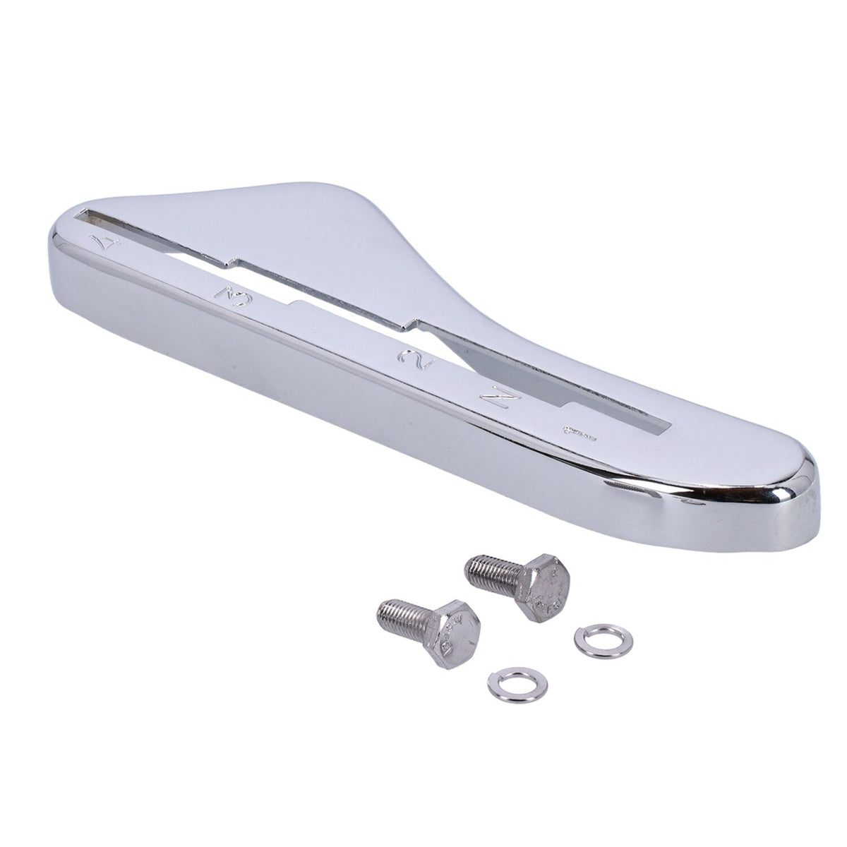 Shifter lever guide, 4-speed. Chrome