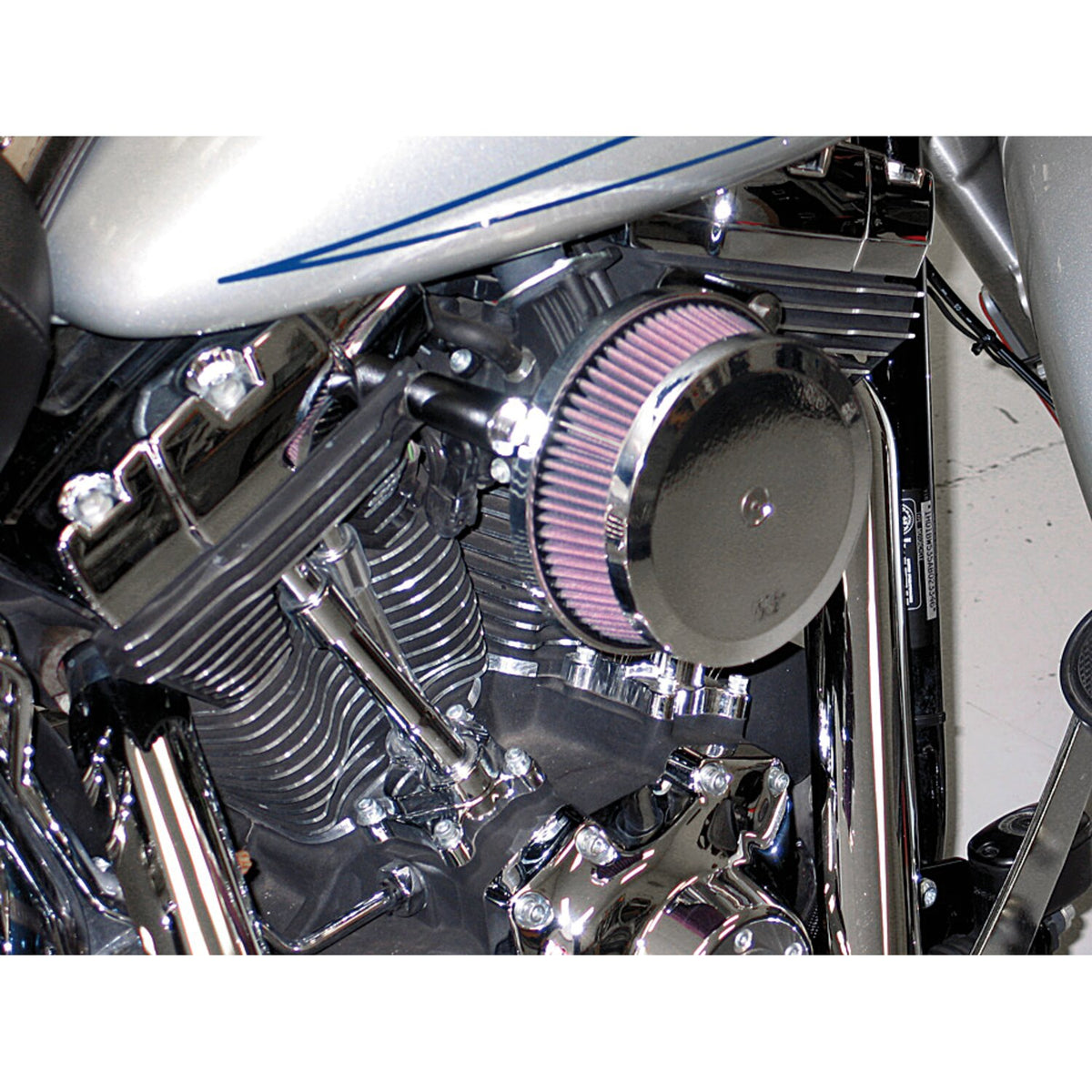 K&N street metal high-flow air intake Hammer, chrome